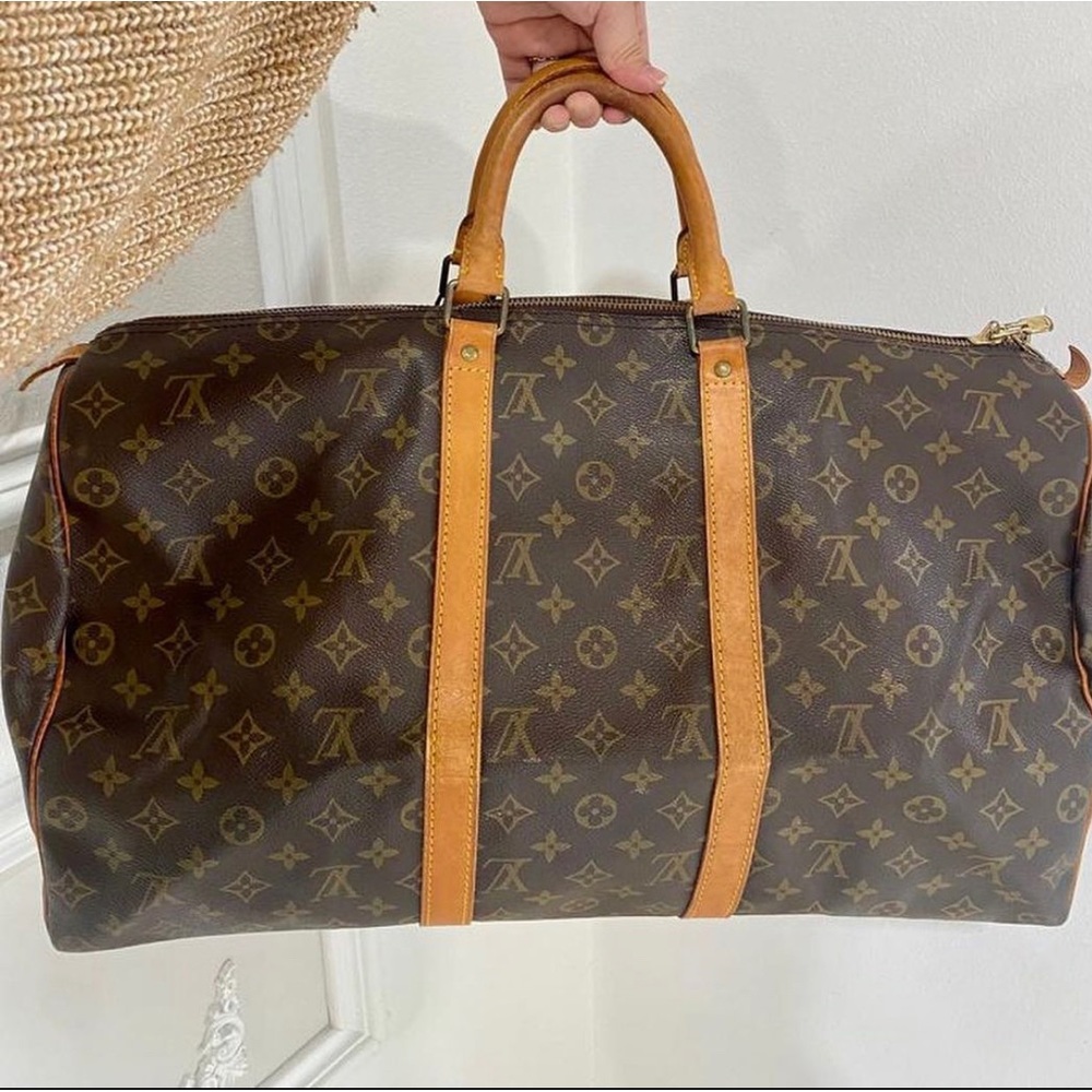 Louis Vuitton Boston Bag  Keepall 50 Browns Monogram
